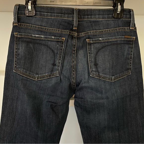 Fidelity Denim Dark Blue Mid Rise Straight Leg AXL Girlfriend Jeans - Picture 4 of 10